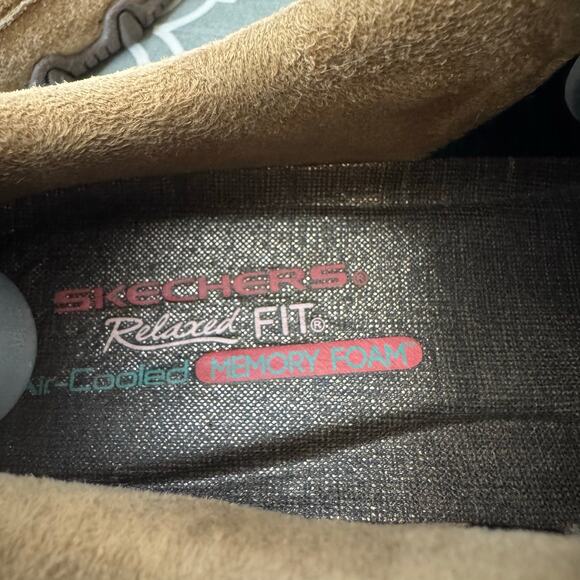 Skechers Bikers Contained Sneakers Women 8 Brown Relaxed Fit Suede Leather - Picture 7 of 10